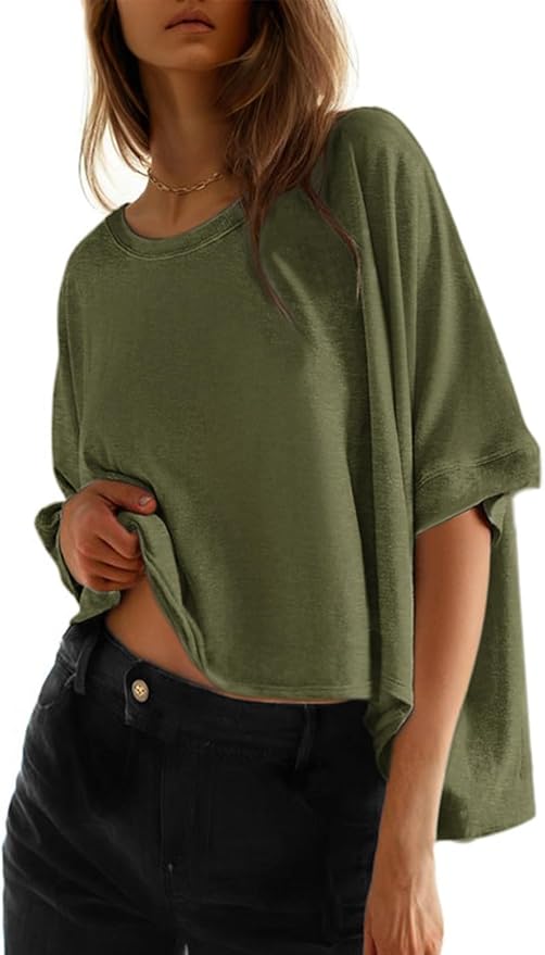 Dokotoo Loose Oversized Basic Tee
